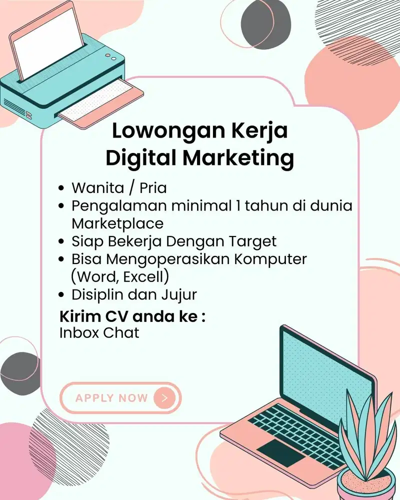 LOWONGAN KERJA ADMIN DIGITAL