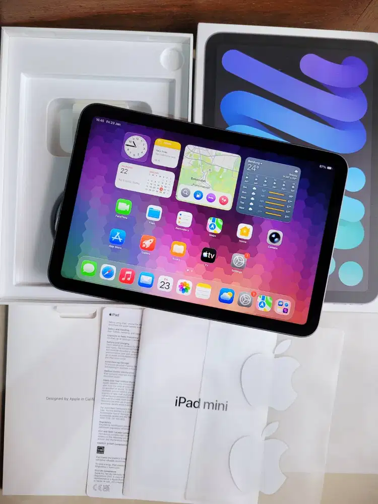iPad Mini 6 Grey Mulus Like New Fullset Original Second Bekas 64gb