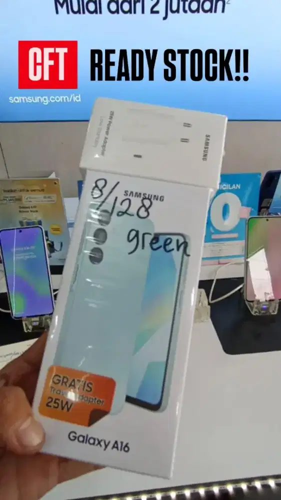 Samsung A16 8/128 nya masih ready stok ya gays
