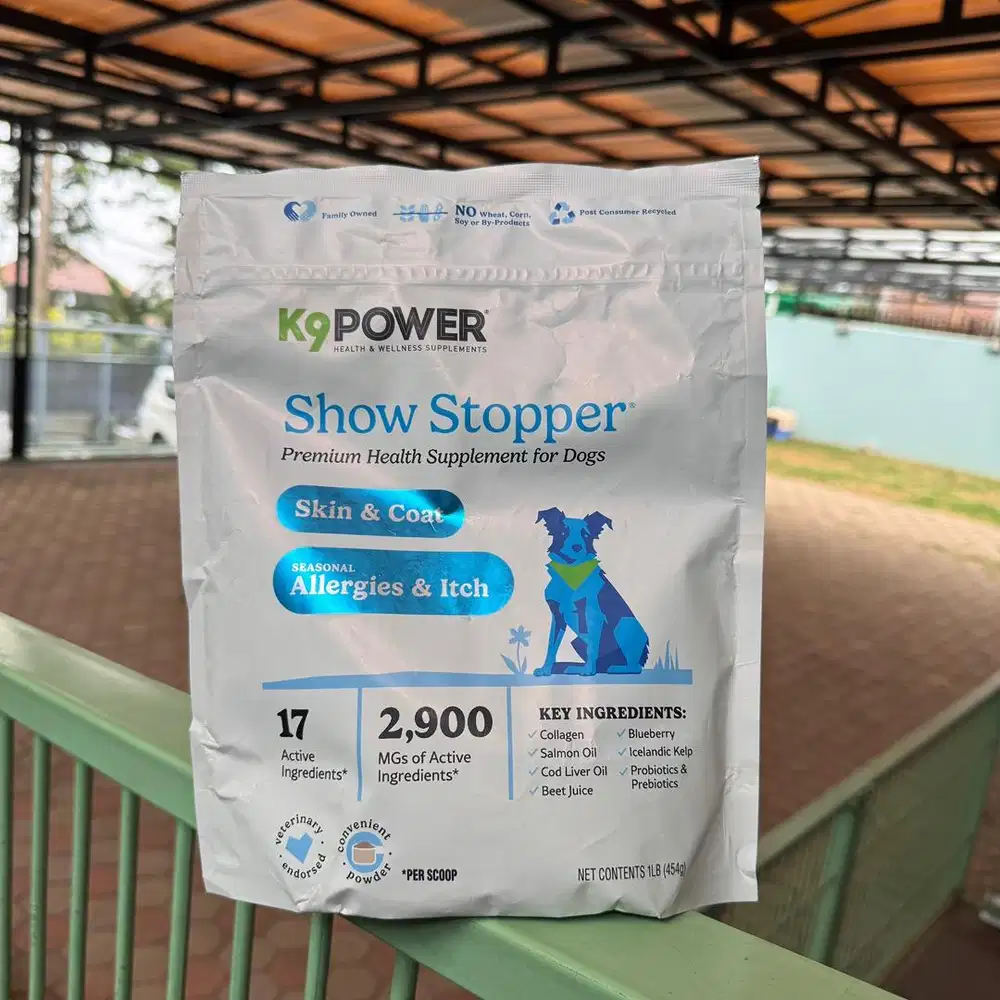 K9 Power Show Stopper Skin & Coat for Dogs - Reduce Itching & Allergie