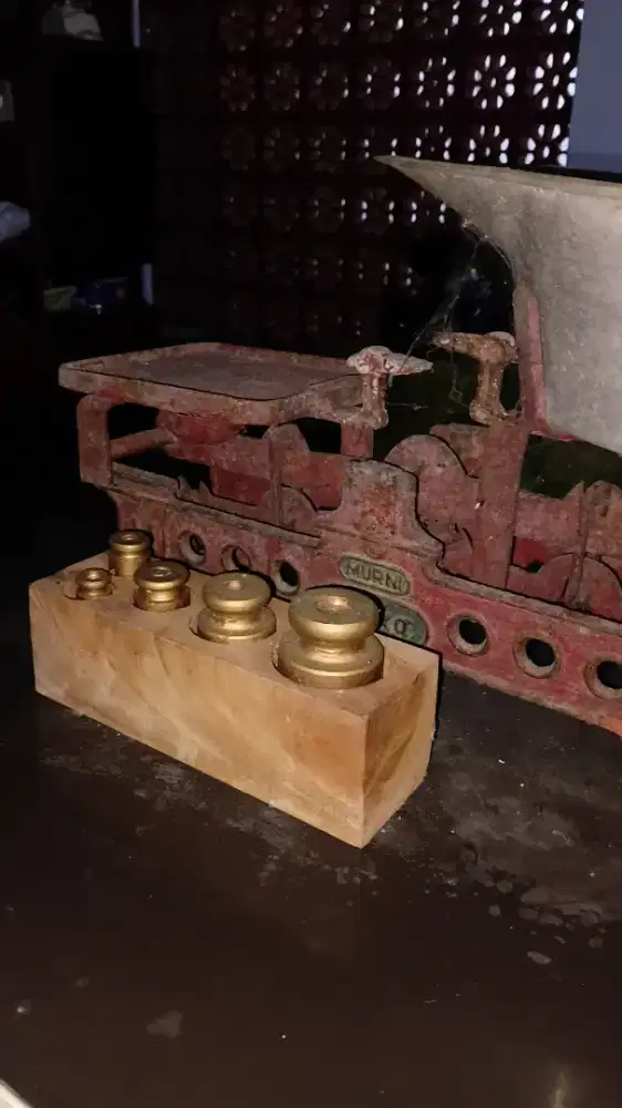 Timbangan neraca timbangan kodok jadul Murni 5kg