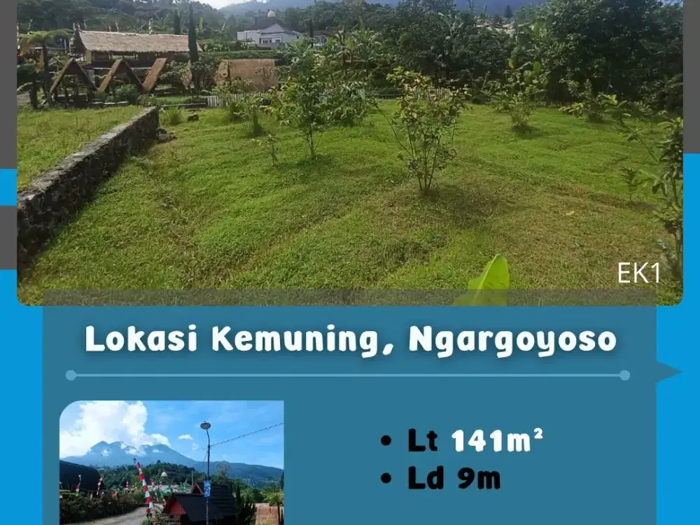 Dijual Tanah Lokasi Kemuning, Ngargoyoso