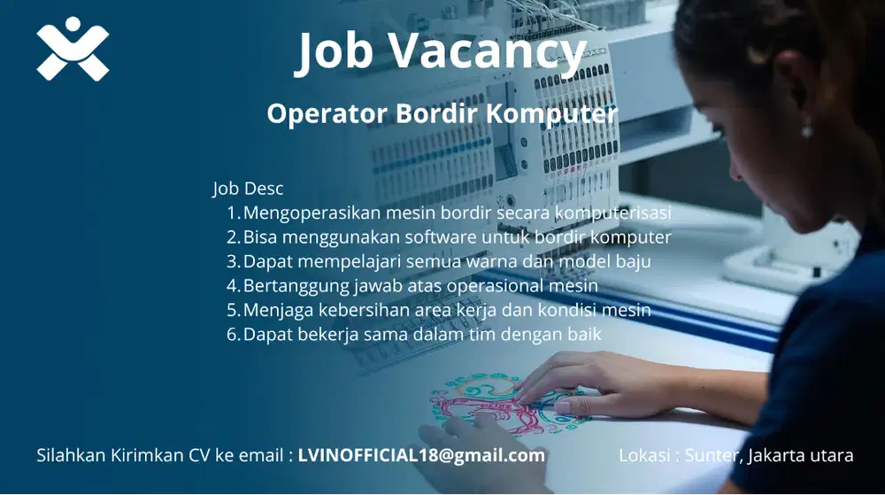 Admin & Operator Bordir (Komputerisasi)