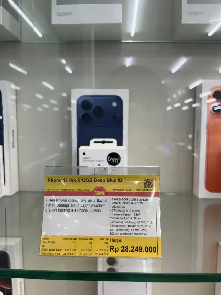 iPhone 17 pro 512GB cicilan pakai Homecredit aja promo menanti!!