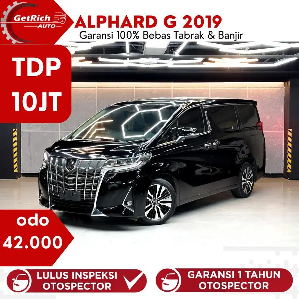 Low Km 40Rb Toyota Alphard G 2019 Hitam