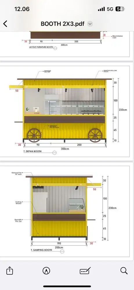 container bekas/ kontainer warung