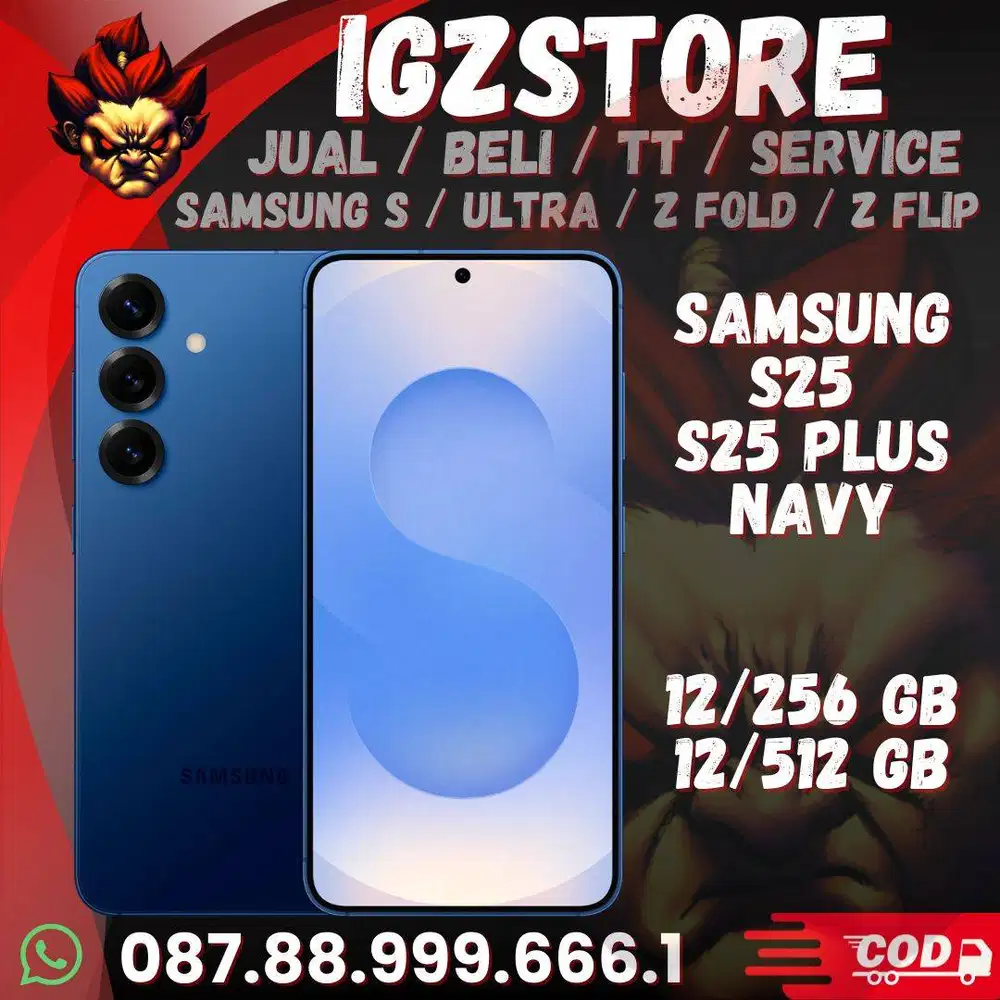 Samsung S25 / S25 Plus Navy 12/512 Resmi SEIN grs ON Fullset ORI