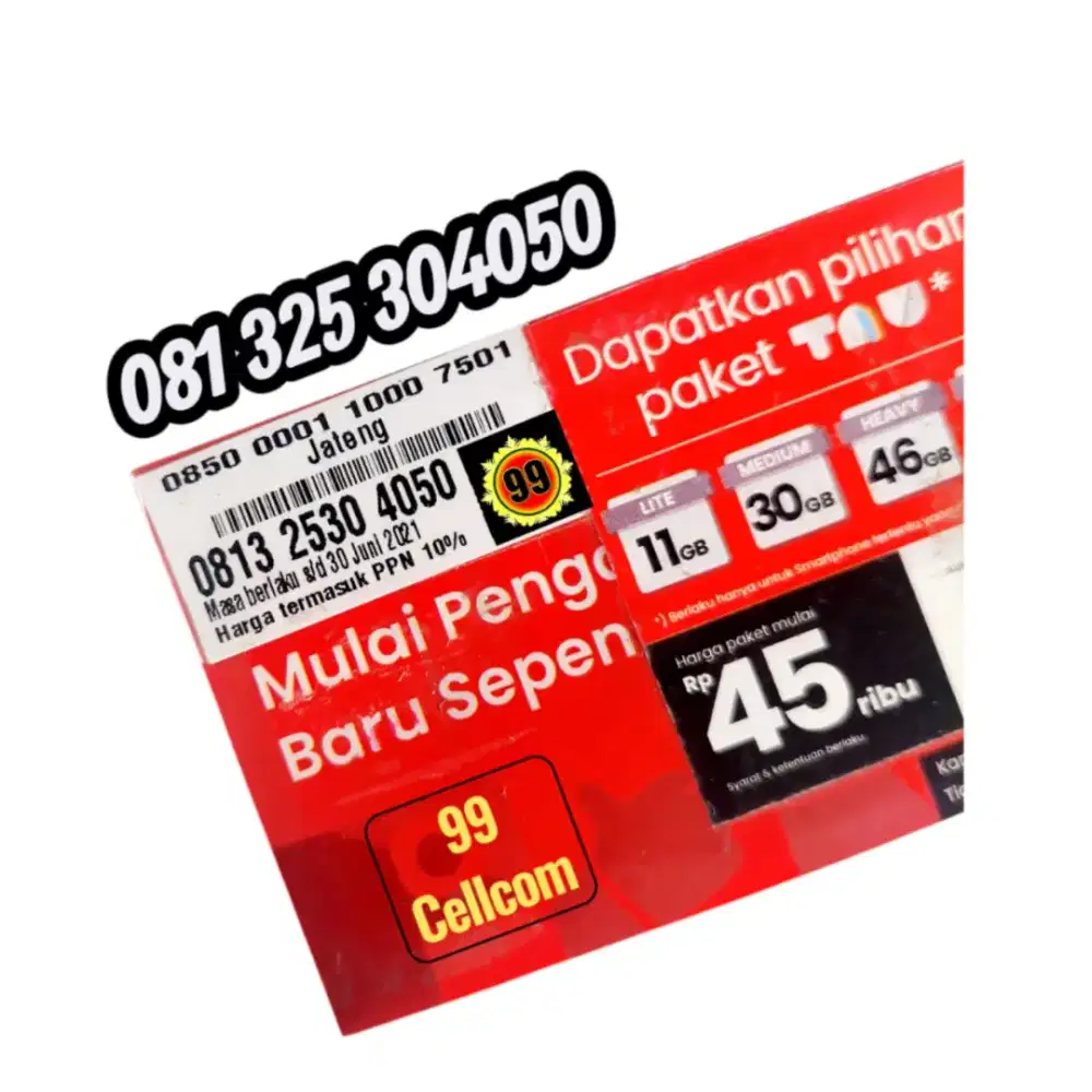 Kartu Perdana Cantik Simpati Nomor Ayu Telkomsel 4G/5G