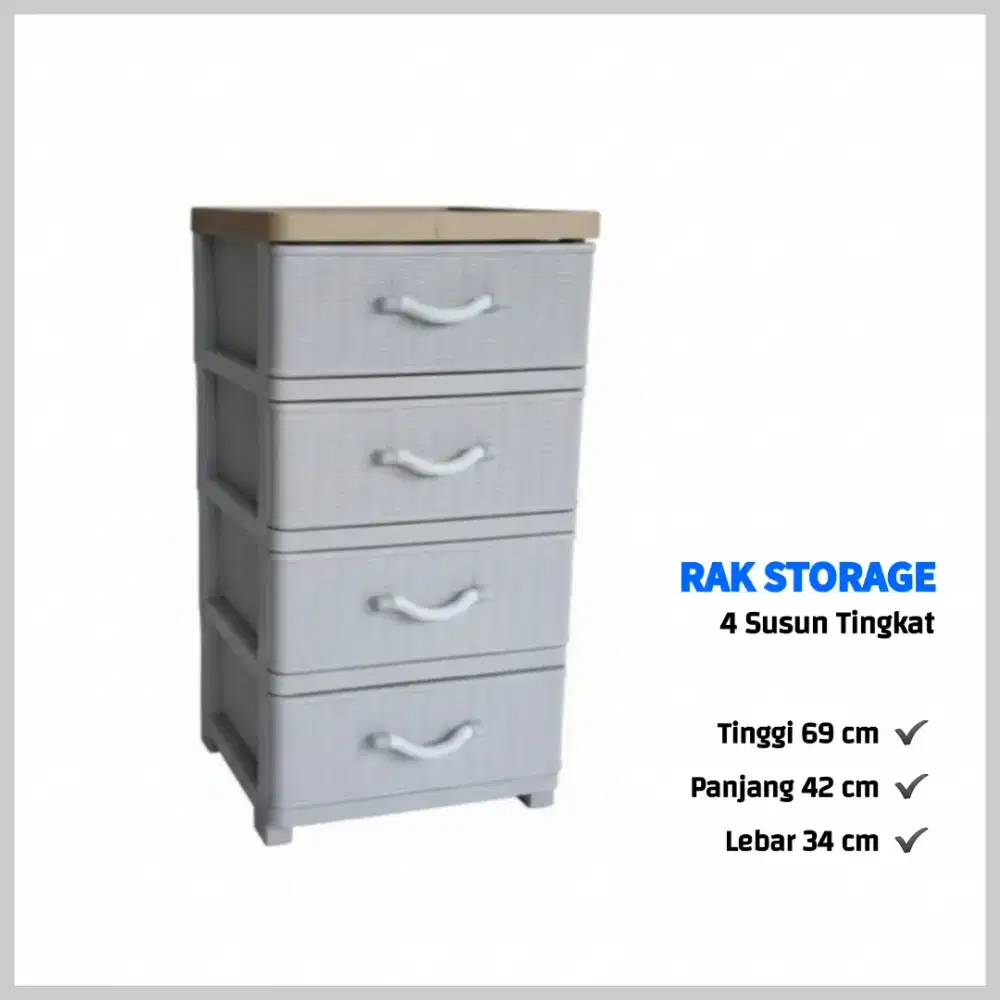Laci Storage 4 Tingkat Clover Prattan