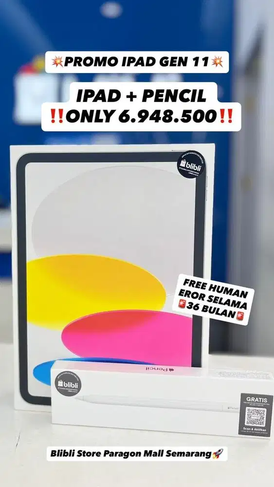 Kredit Ipad gen 11 tanpa dp bunga 0%