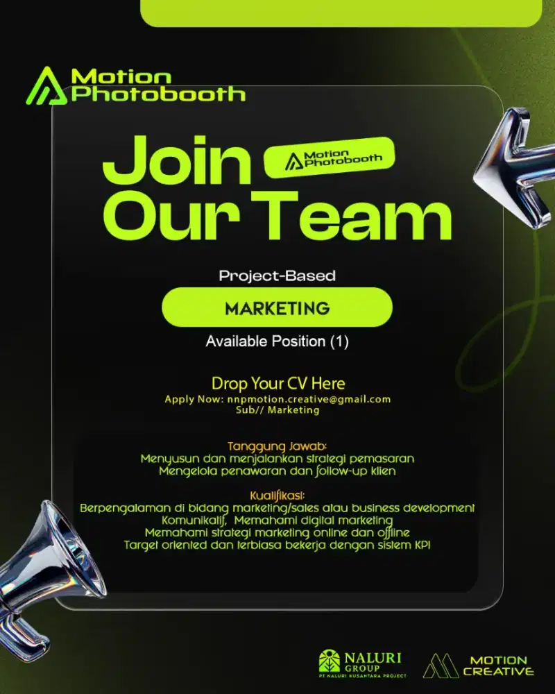We Are Hiring Marketing, Operator Photo, Game Programing