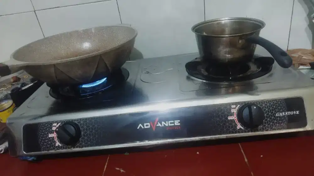 Kompor 2tungku api biru