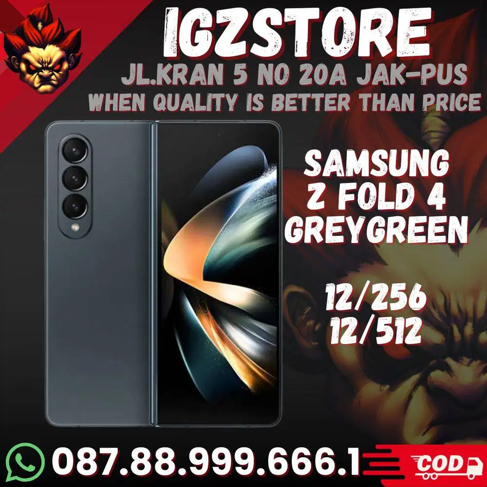 Samsung Z Fold 4 Greygreen 12/256 mulus 98% No Minus