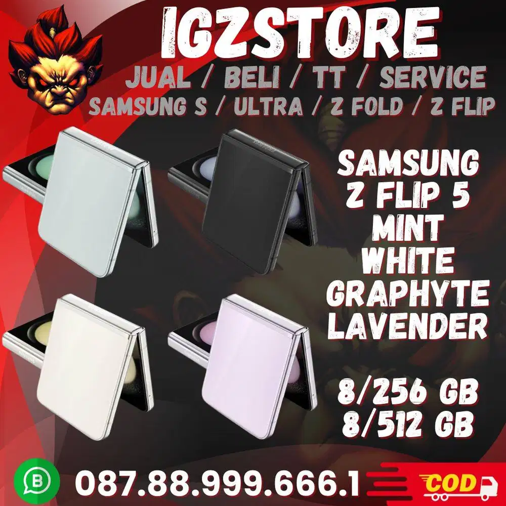 Samsung Z FLIP 5 SEIN FULLSET NO MINUS Siap Pakai