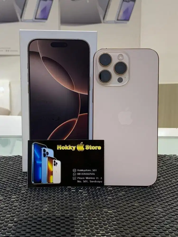 Iphone 16 Promax/256gb Desert titanium ex inter dual sim on bh 96%