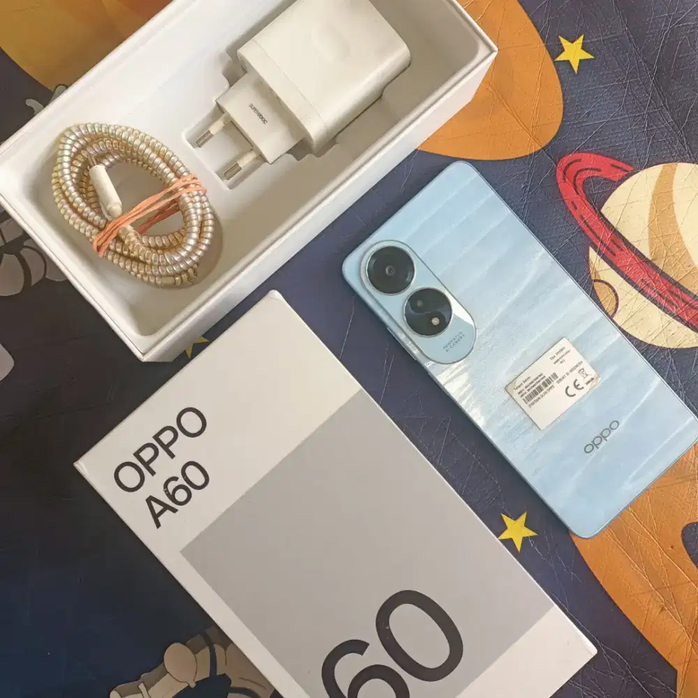 Oppo A60 Ram 8Gb + 8Gb Internal 128G, Tahan Banting Lengkap Fullset