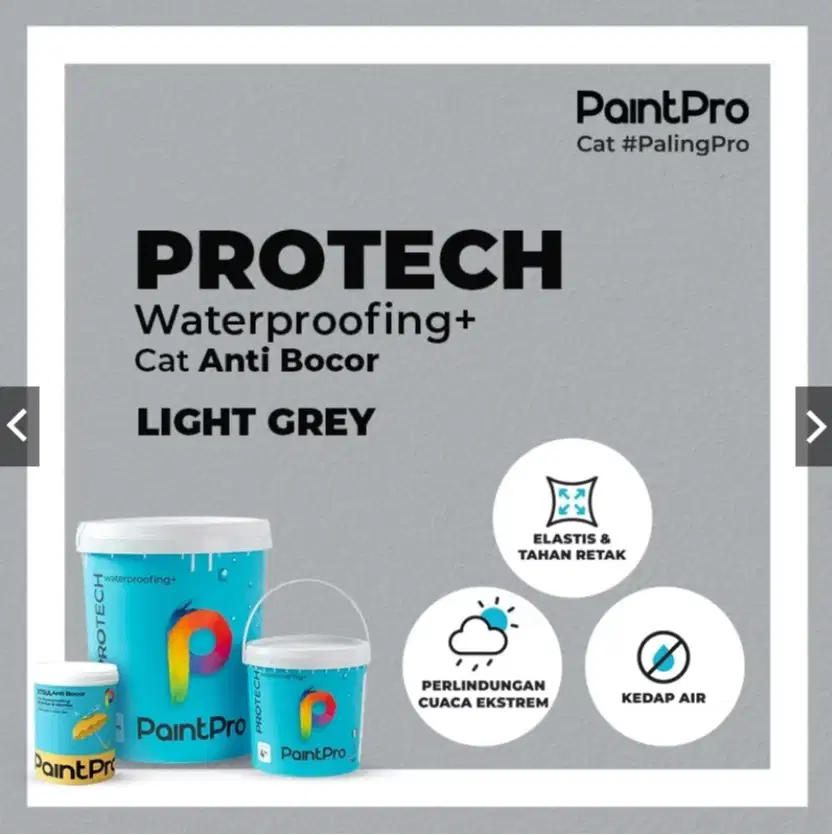 PROtech WaterProffing Paintpro Tersedia Uk 4KG dan 20KG