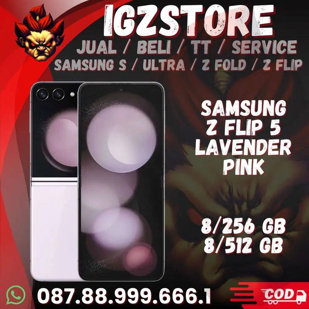 Samsung Z FLIP 5 256/512 Mulus FULLSET No Minus Siap Pakai