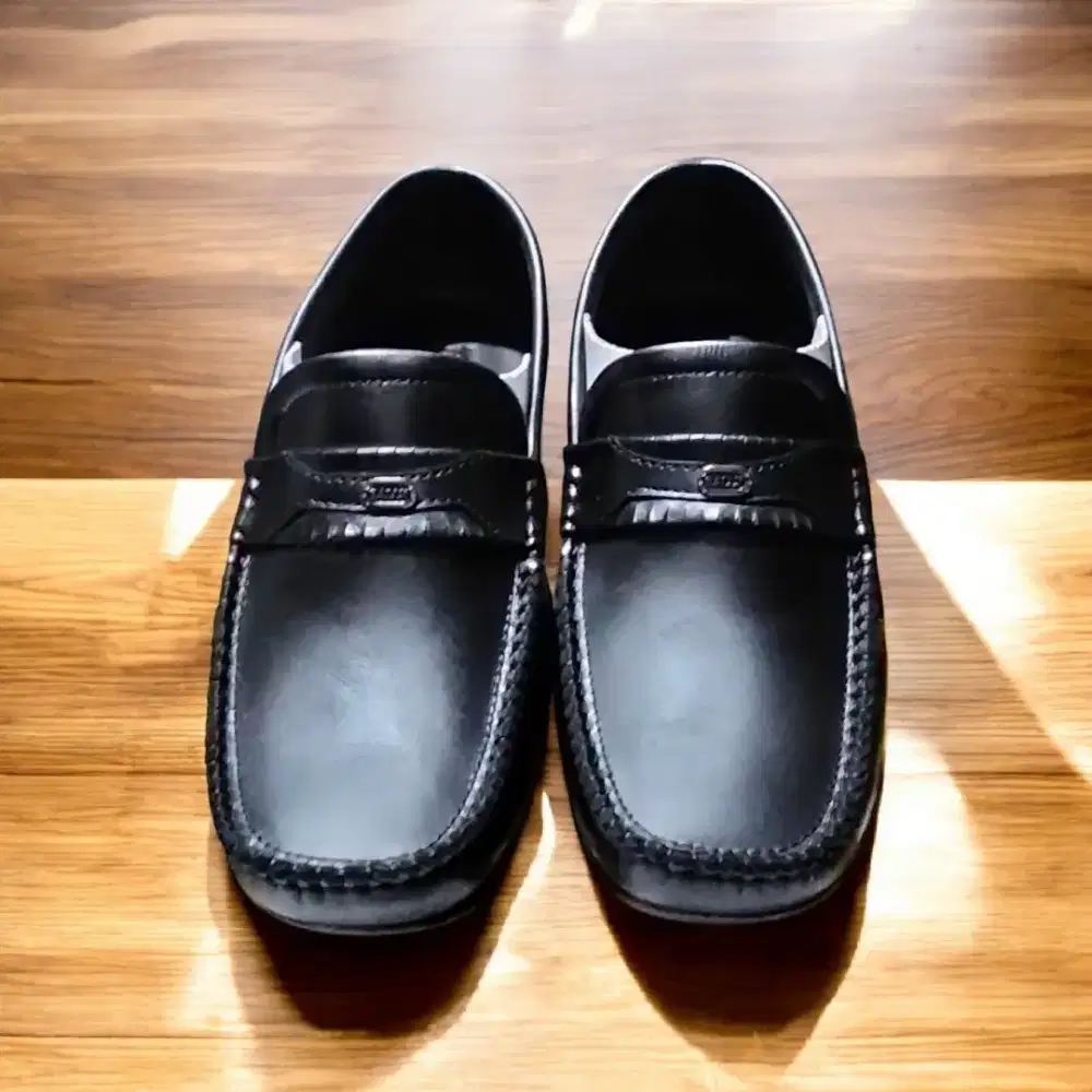 Sepatu Bally slip on pria full kulit asli