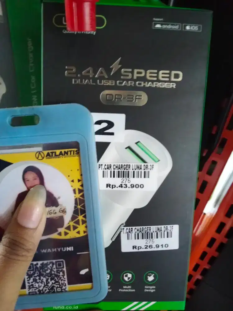 CAR CHARGER LUNA DR-3F