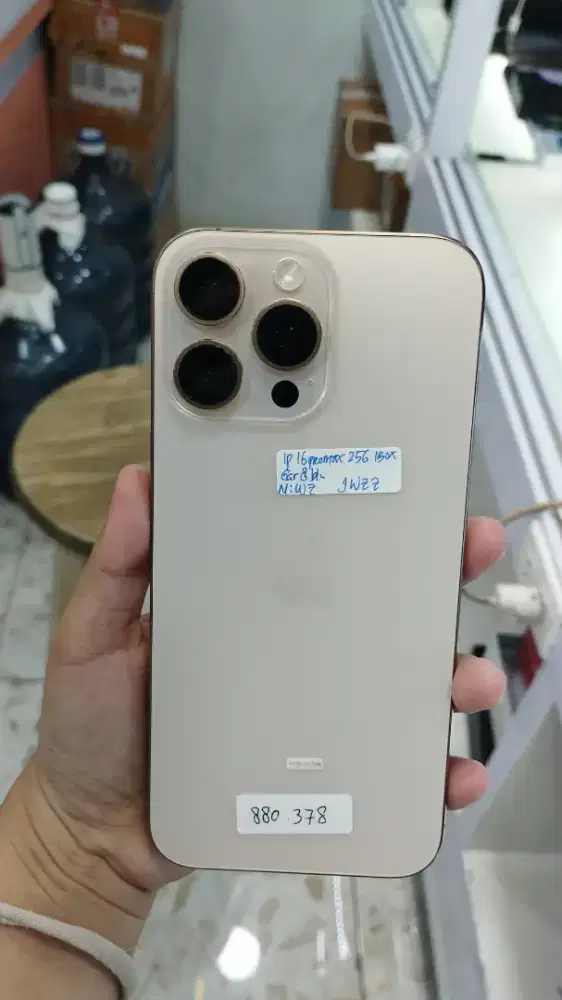 IPHONE 16 PROMAX 256GB DESERT EKS IBOX GARANSI 8 BULAN LAGI