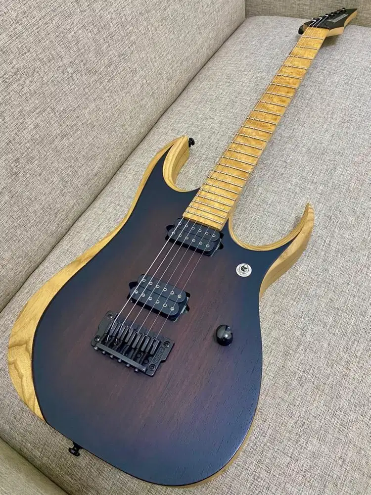 Ibanez Iron Label RGDIX6MRW Charcoal Brown Burst Flat
