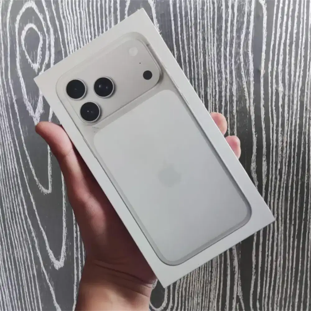 iPhone 17 Pro Max Silver Baru Segel Box BNIB Garansi Resmi iBox