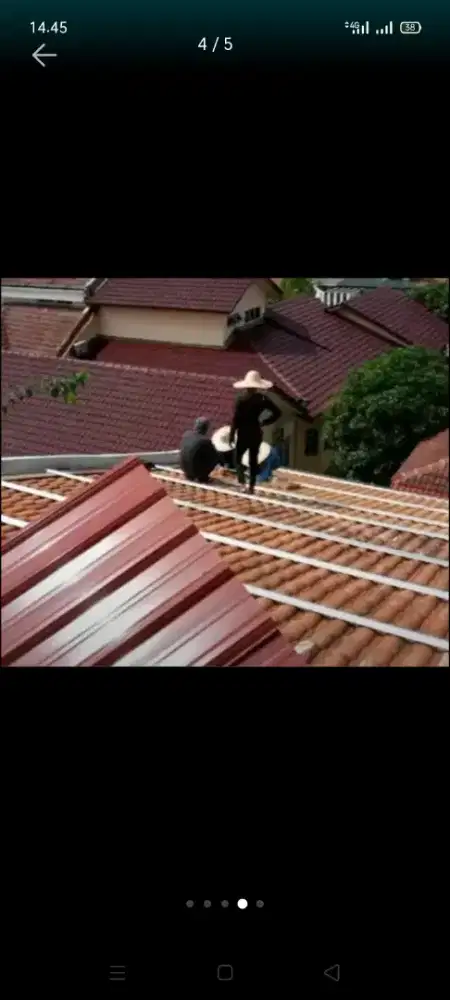 Atap  bocor kanopi atap bajarigan terpasang dll bergaransi