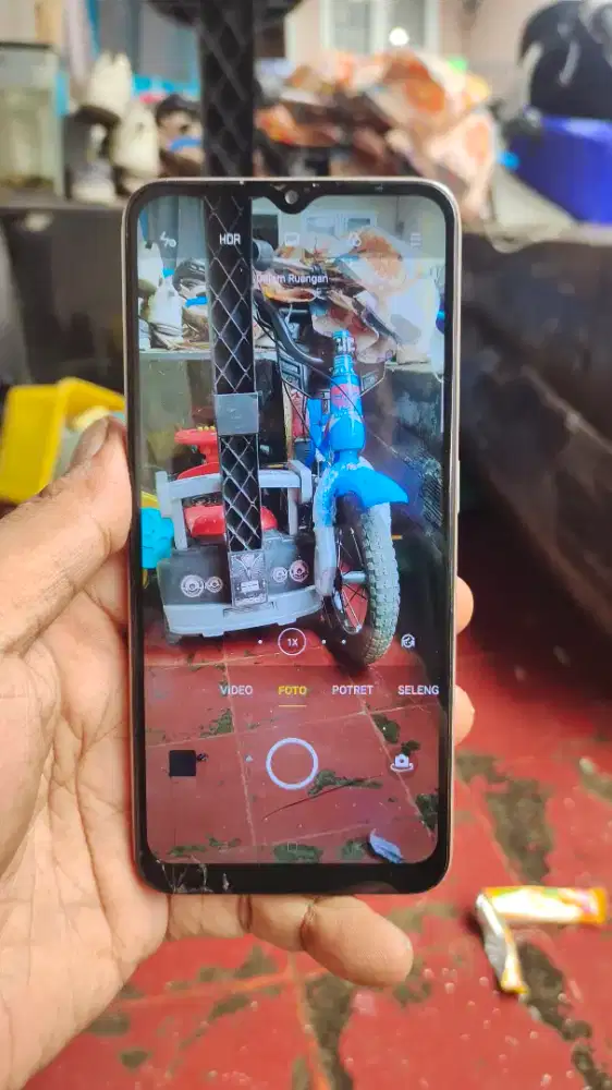 oppo a5 2020 ram 3/64 retak bawah normal