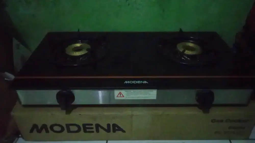 Kompor Gas Portable Cooker 2 Tungku Merk Modena