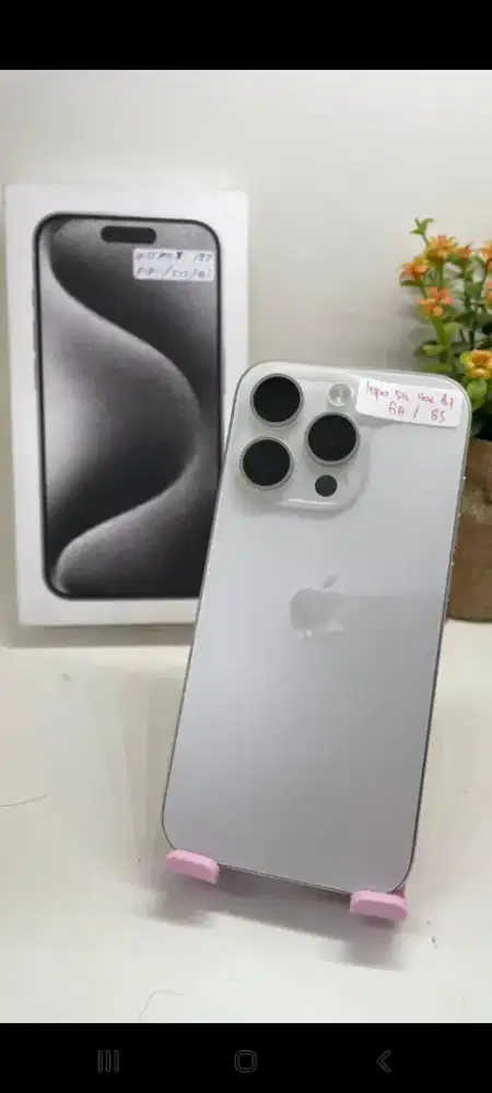 Ip 15 pro 512 ibox bh 87%mulus lngkap ori no minus cod itc cempaka mas