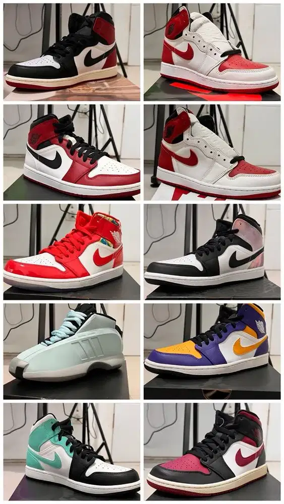 Sepatu Sneakers High Premium | Stylish | Banyak Warna | Ready Stock