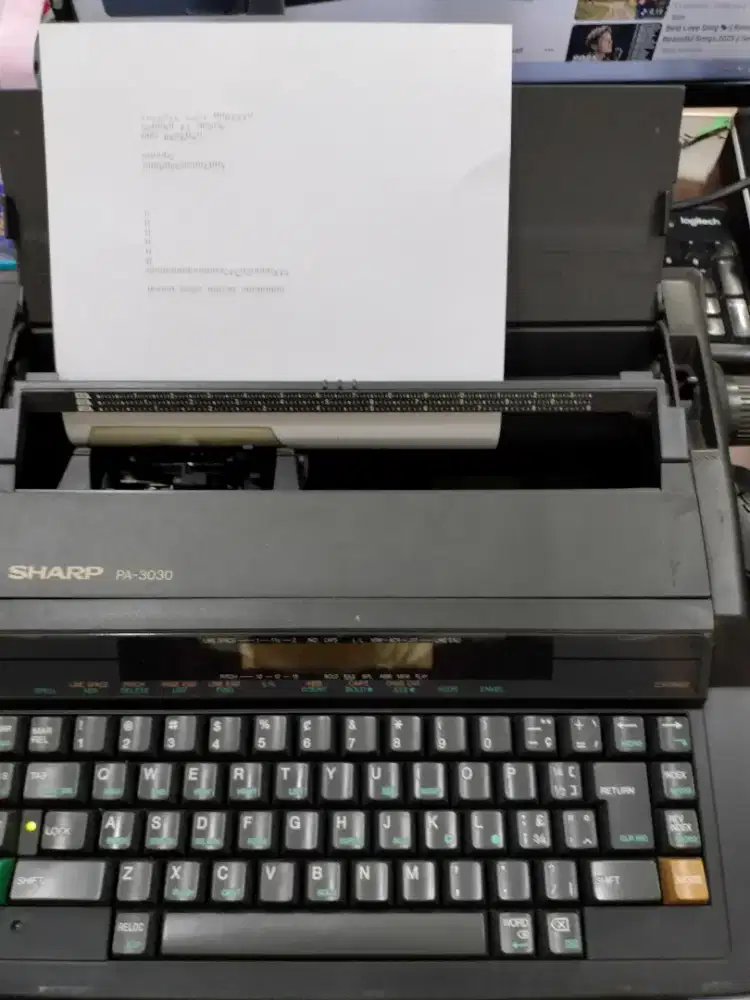 Mesin Ketik Sharp PA 3030 Portable