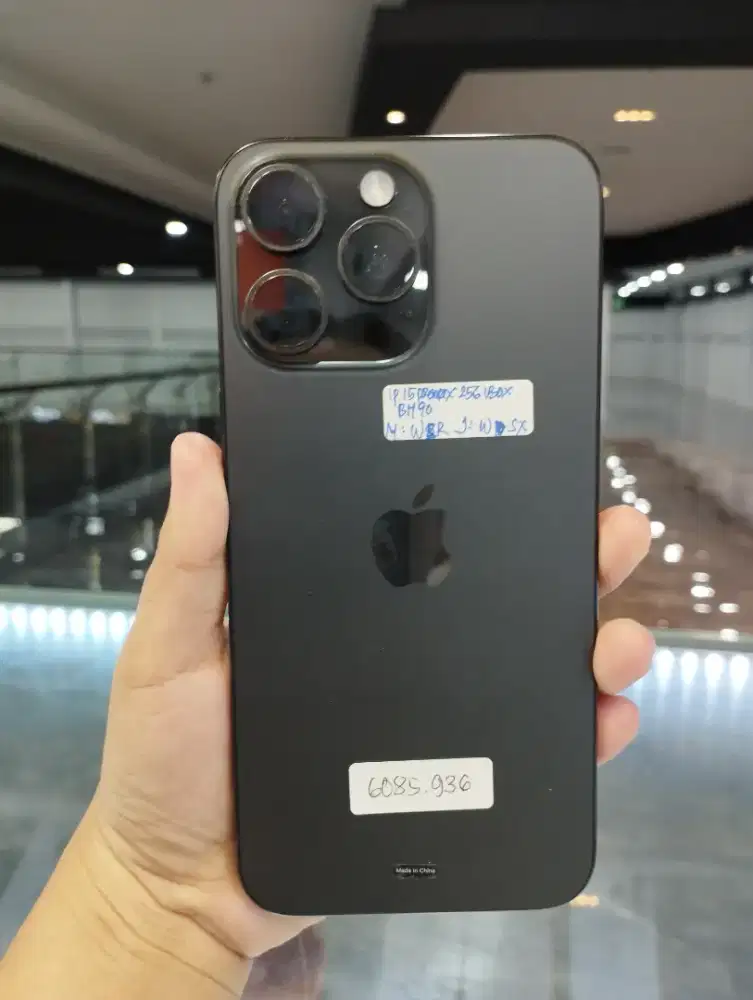 IPHONE 15 PROMAX 256GB BLACK EKS IBOX