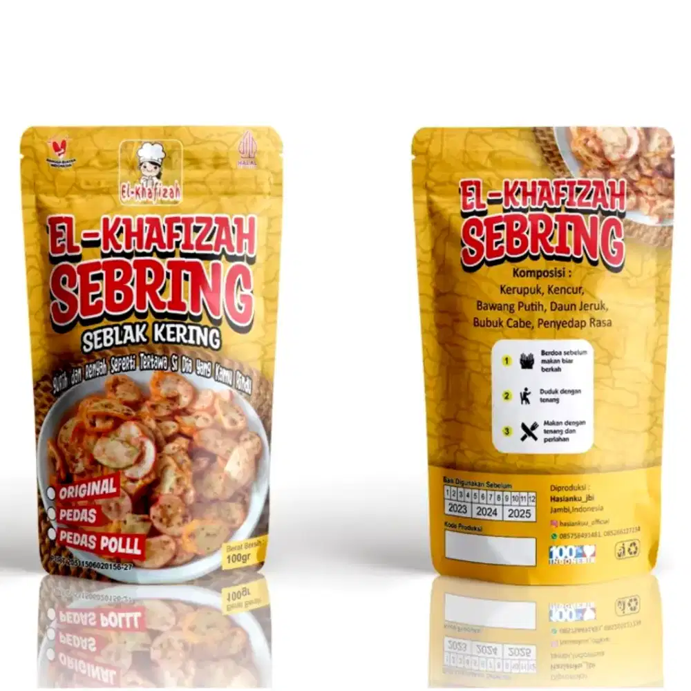 Jasa pencetakan kemasan untuk makanan ringan/ snack