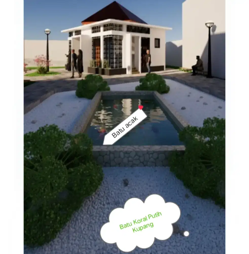 Batu alam koral tabur