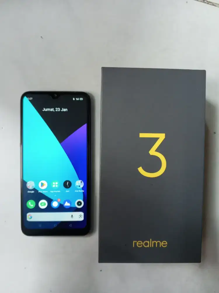 Realme 3 Lengkap Fullset Ram 3/32 Siiap pakaii