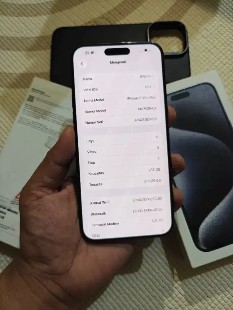 iPhone 15 Promax 256 BH 81%