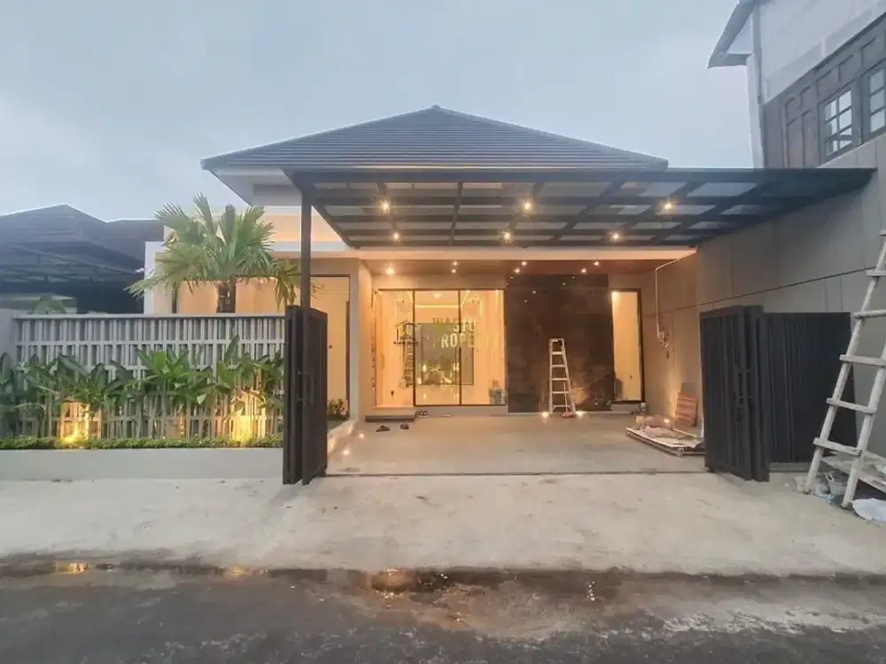 RUMAH CANTIK SIAP HUNI, CARPOT 2 MOBIL, TIMUR CANDI SAMBISARI