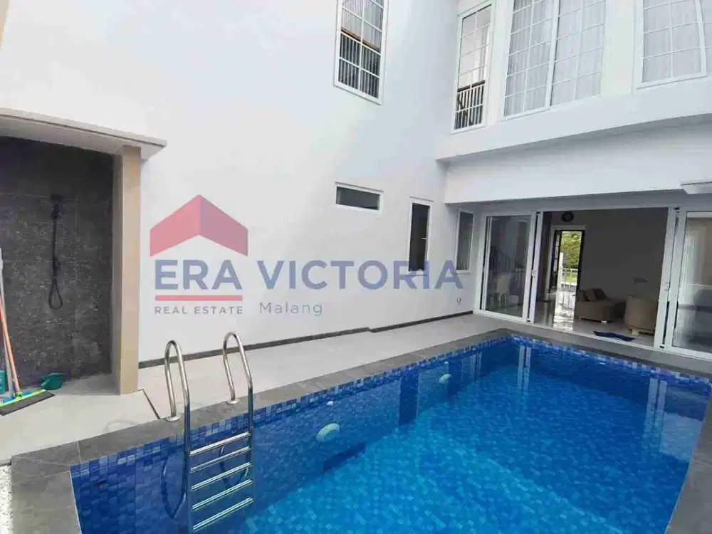 Rumah Modern 2 lantai di Cluster Area Golf Araya, Lokasi Sangat Tenang dan Nyaman dekat Sekolah Saint Joseph, Kampus Binus Malang