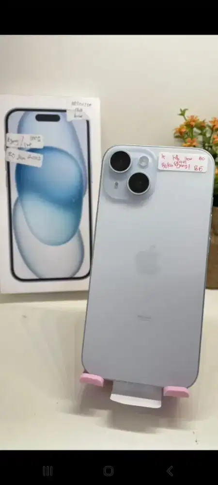 Ip 15 128 ibox like new aktifasi buka box aj mulus lngkap ori no minus