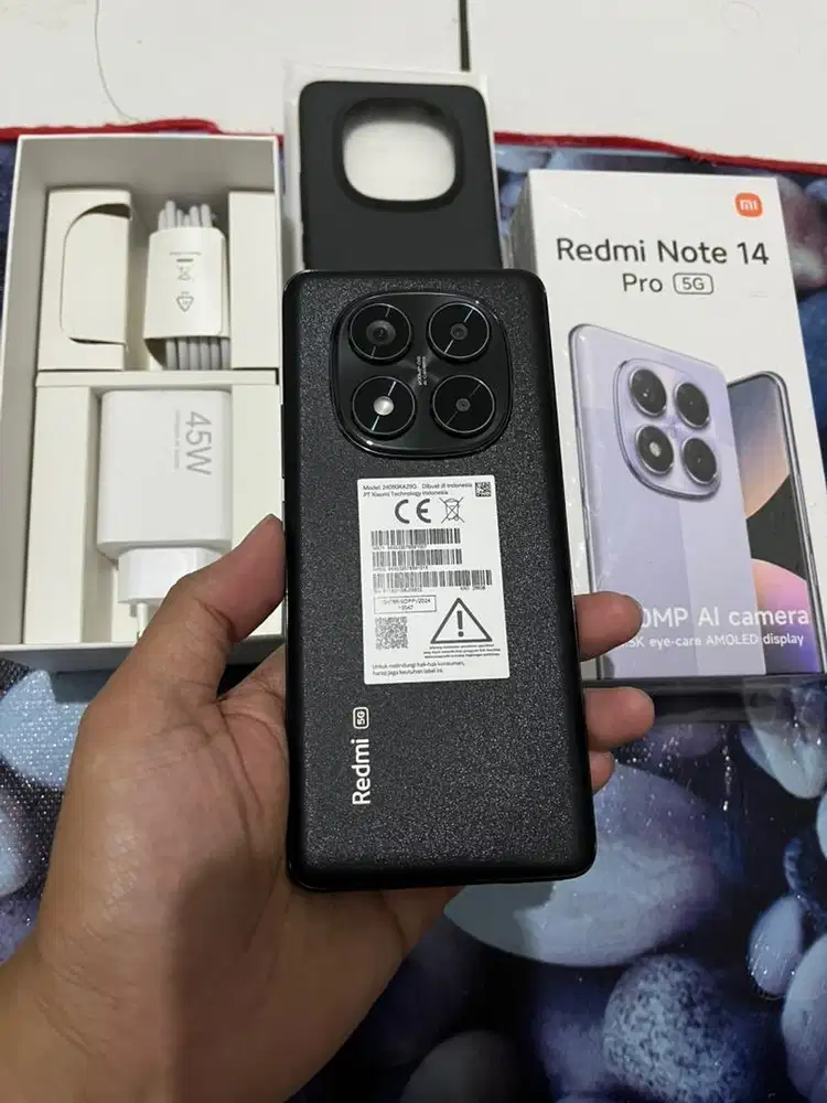 Redmi Note 14 Pro 8+4/256gb fullset  99% muluss seperti baru new