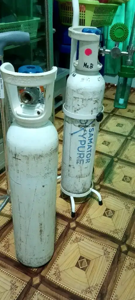 Tabung Oxygen + Regulator + Sudah Isi