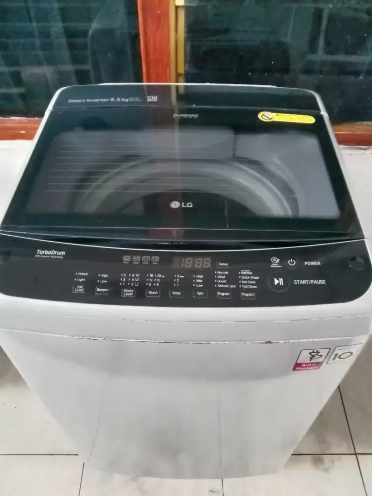 jual mesin cuci 1 tabung LG SMART INVENTER , 8,5kg, digital/otomatis