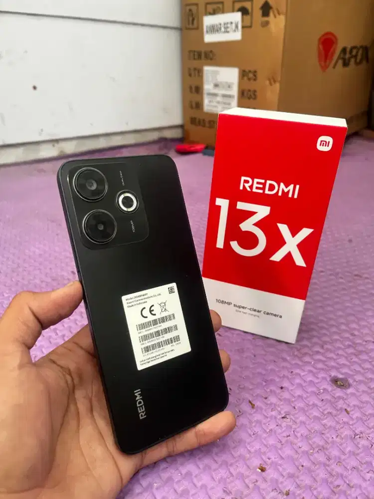 Redmi 13x 8/128 hitam mulus