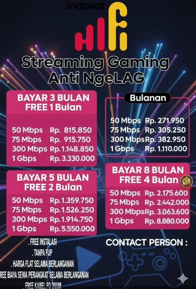 PASANG WIFI INDOSAT HIFI