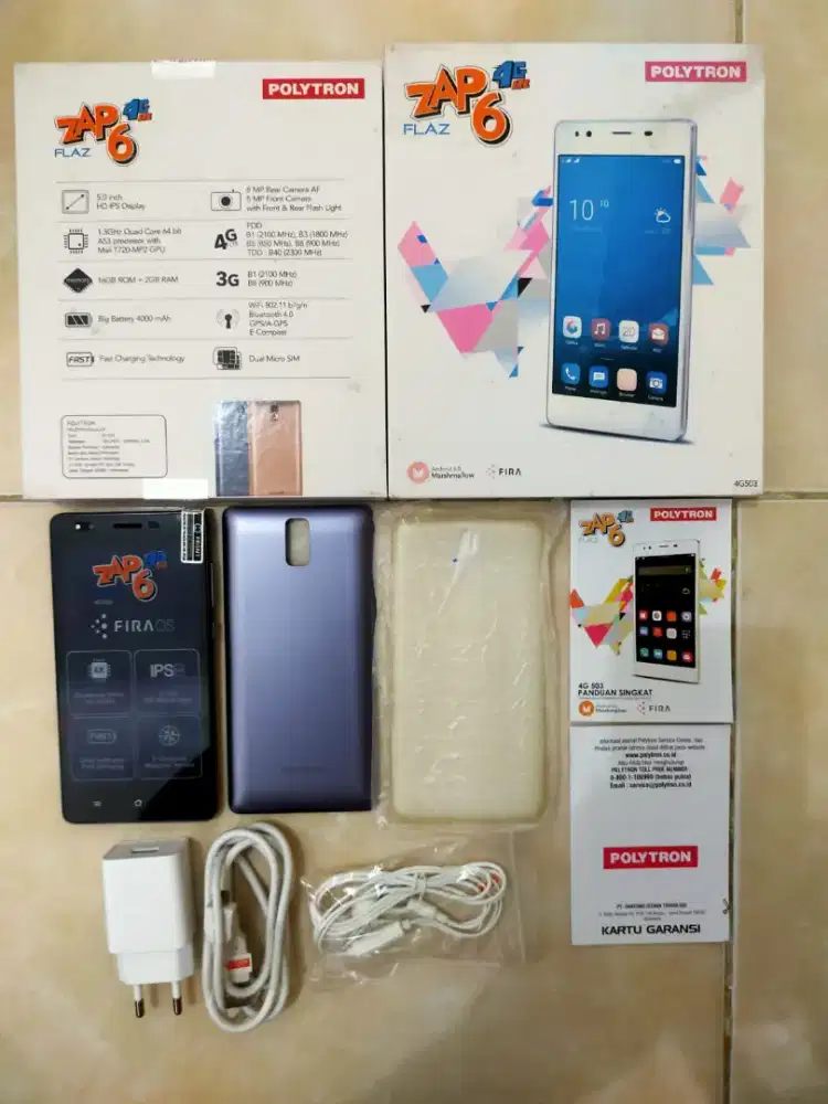 Handphone Polytron Zap 6 mulus 2/16