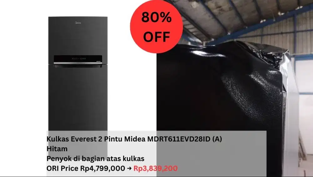 Kulkas Everest 2 Pintu Midea 473 L – MDRT611EVD28ID