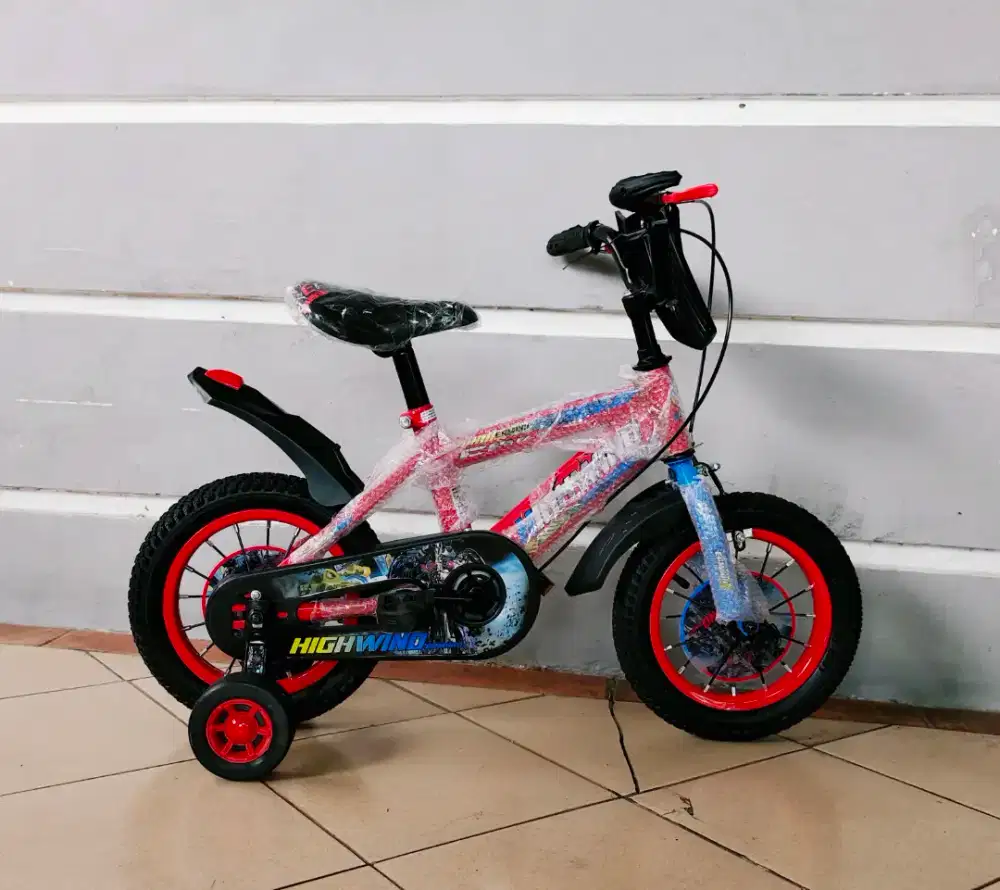 Sepeda anak merek higwind uk'12 hrg 390rb Net Kondisi baru