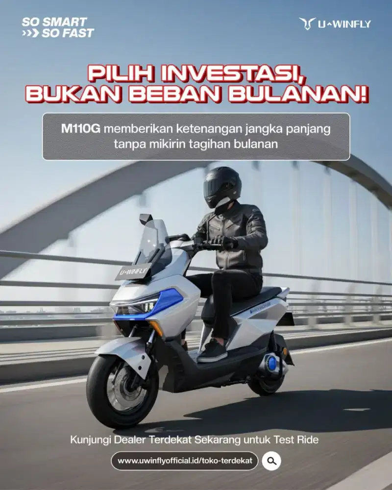 SEPEDA LISTRIK MOTOR LISTRIK TERBARU UWINFLY